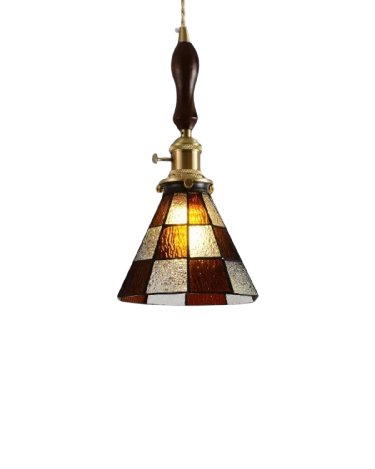 L'Illusion Dorée – Elegancka szklana lampa wisząca