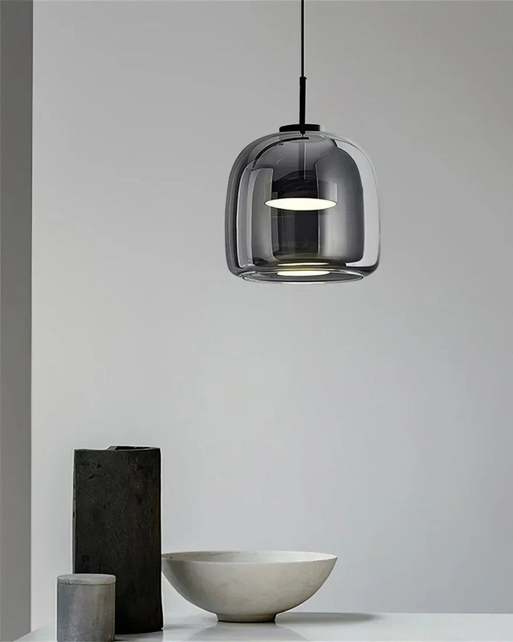 L’Ombre Cristalline – Elegancka szklana lampa wisząca