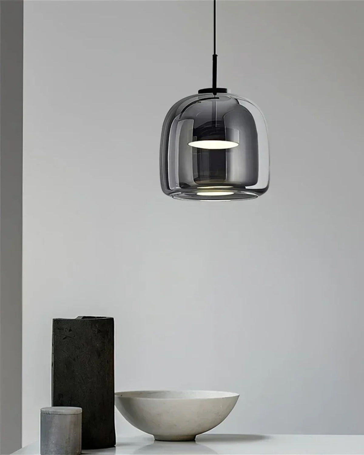 L’Ombre Cristalline – Elegancka szklana lampa wisząca