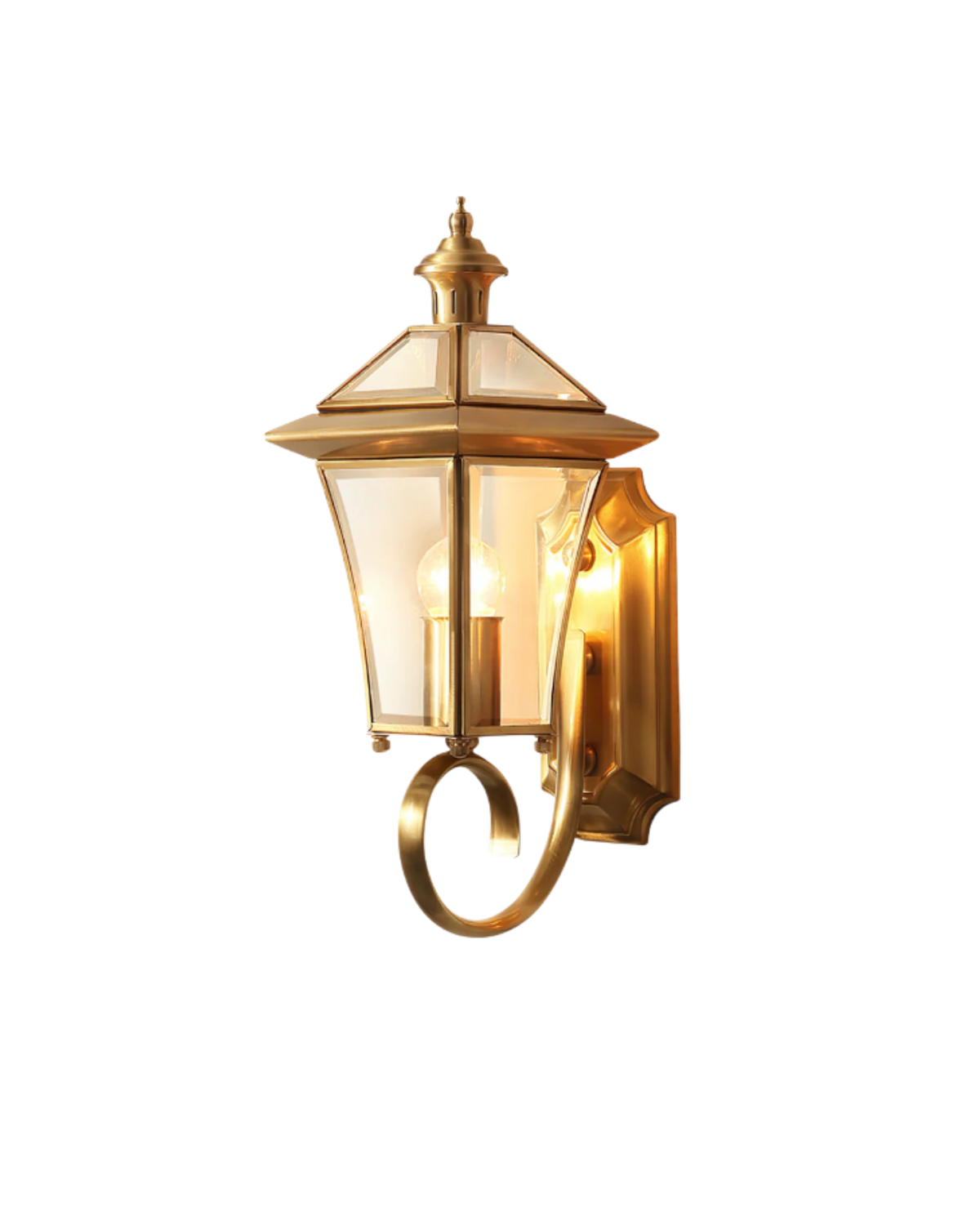 Le Lumière Dorée – Elegancka zewnętrzna lampa ścienna