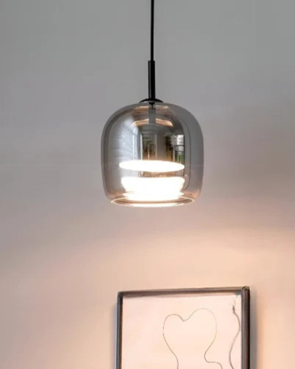L’Ombre Cristalline – Elegancka szklana lampa wisząca