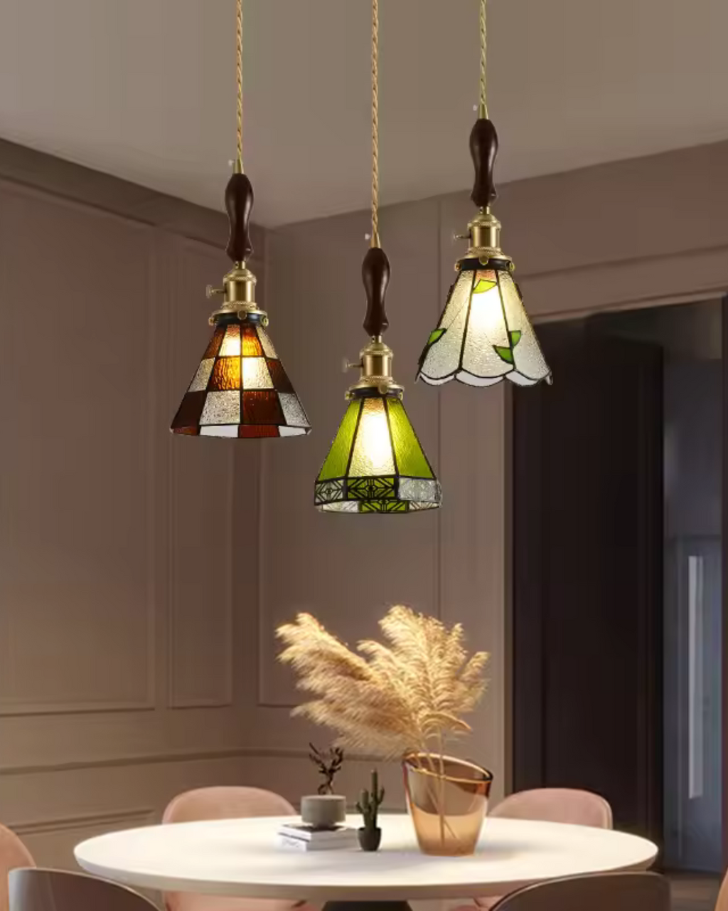 L'Illusion Dorée – Elegancka szklana lampa wisząca