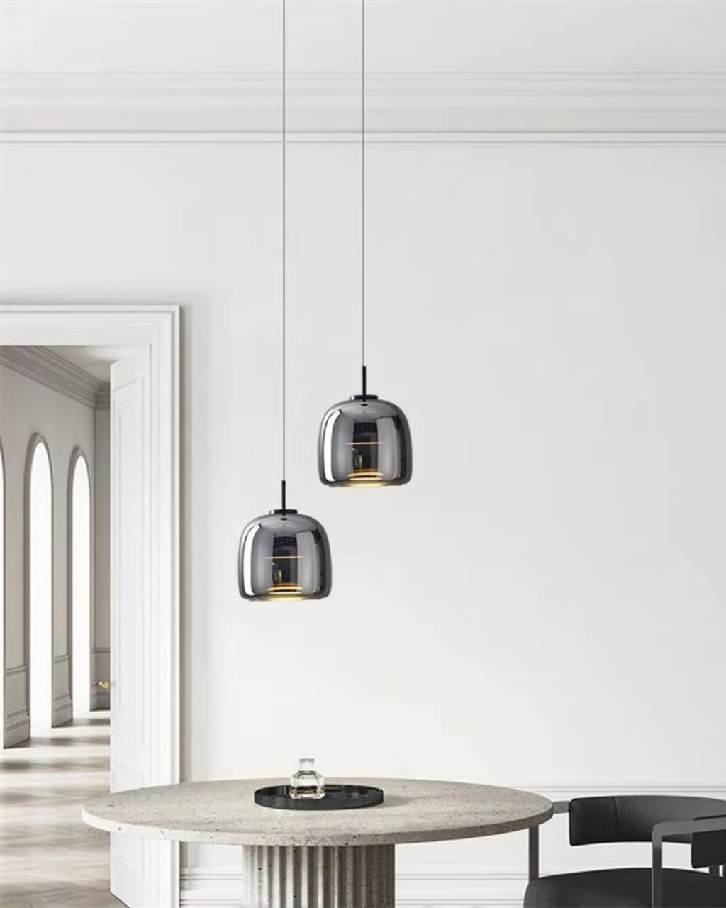 L’Ombre Cristalline – Elegancka szklana lampa wisząca