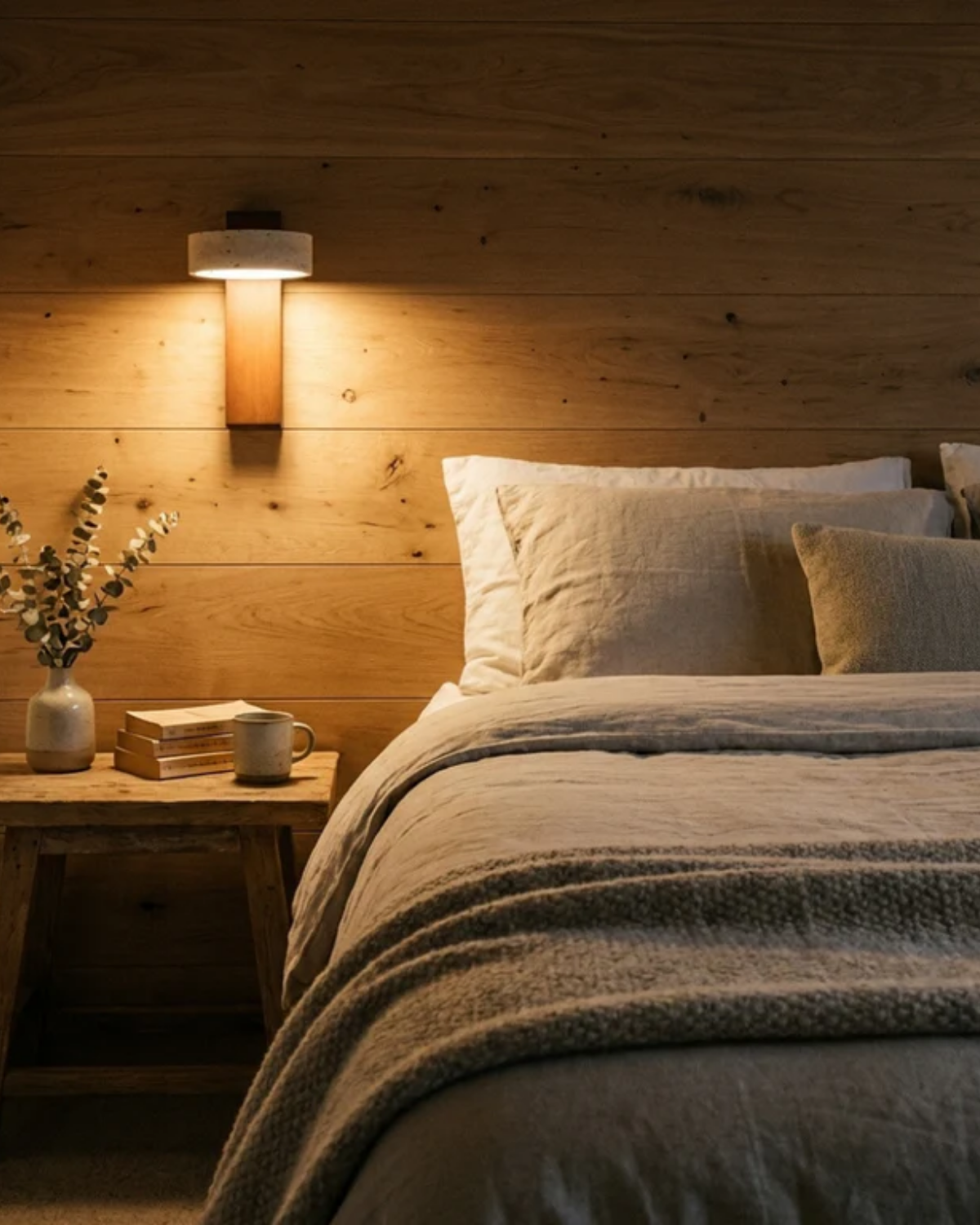 Le Mur Travertin – Elegancka lampa ścienna z trawertynu
