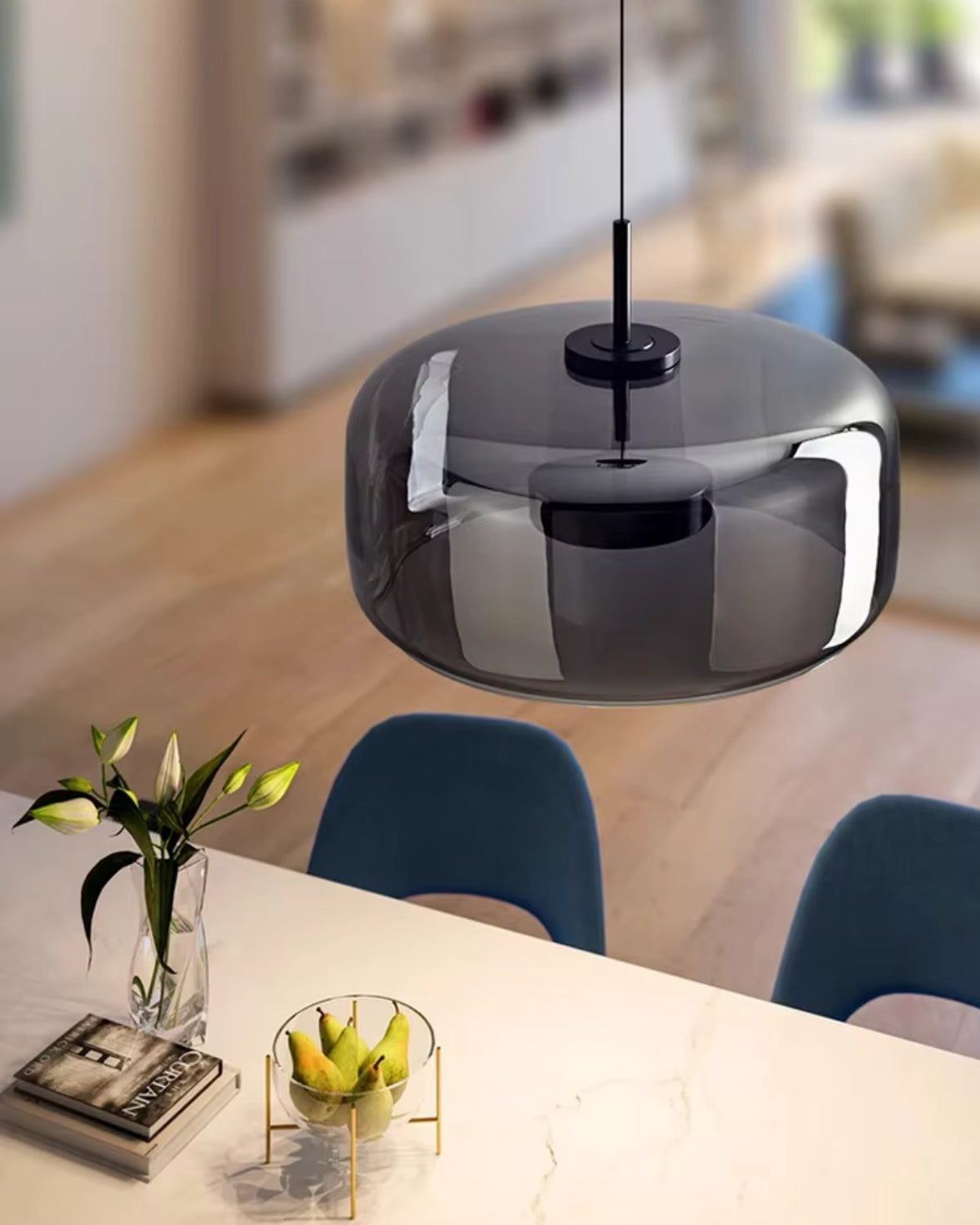 L’Ombre Cristalline – Elegancka szklana lampa wisząca