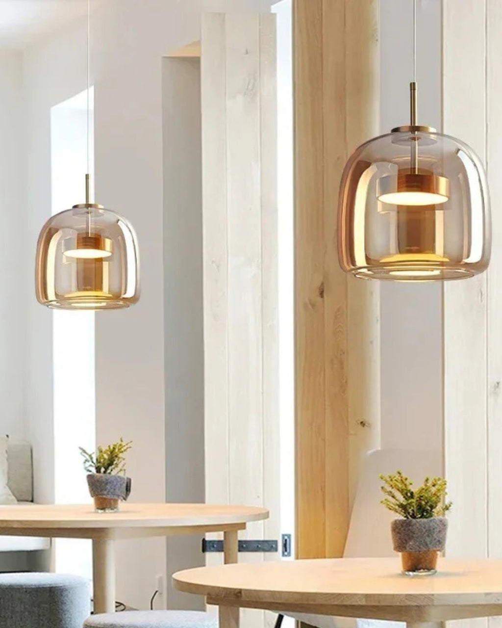 L’Ombre Cristalline – Elegancka szklana lampa wisząca