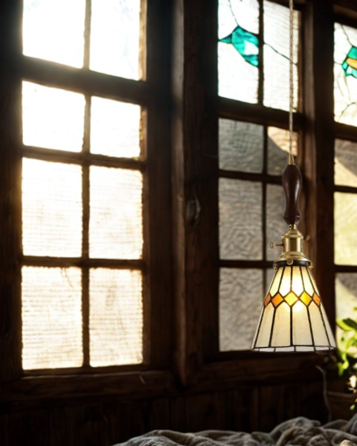 L'Illusion Dorée – Elegancka szklana lampa wisząca
