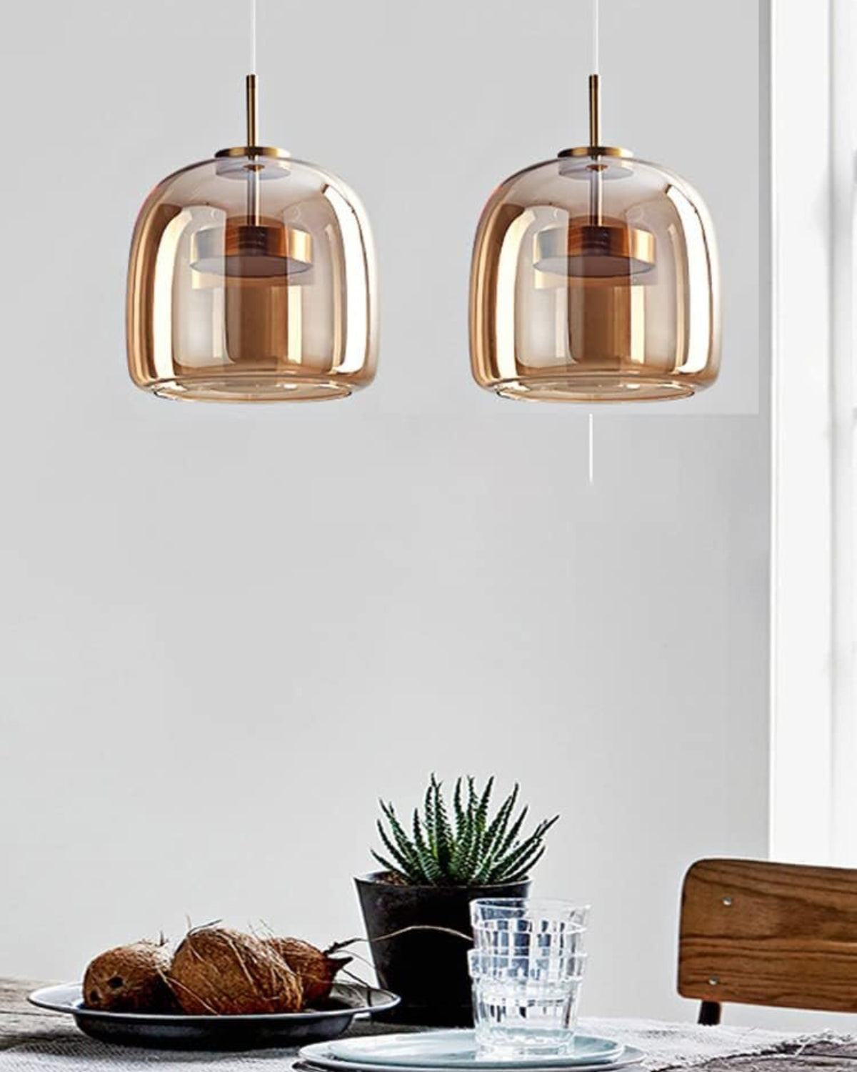 L’Ombre Cristalline – Elegancka szklana lampa wisząca