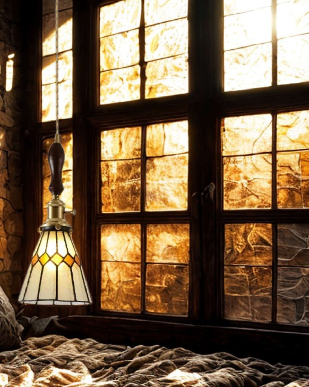 L'Illusion Dorée – Elegancka szklana lampa wisząca
