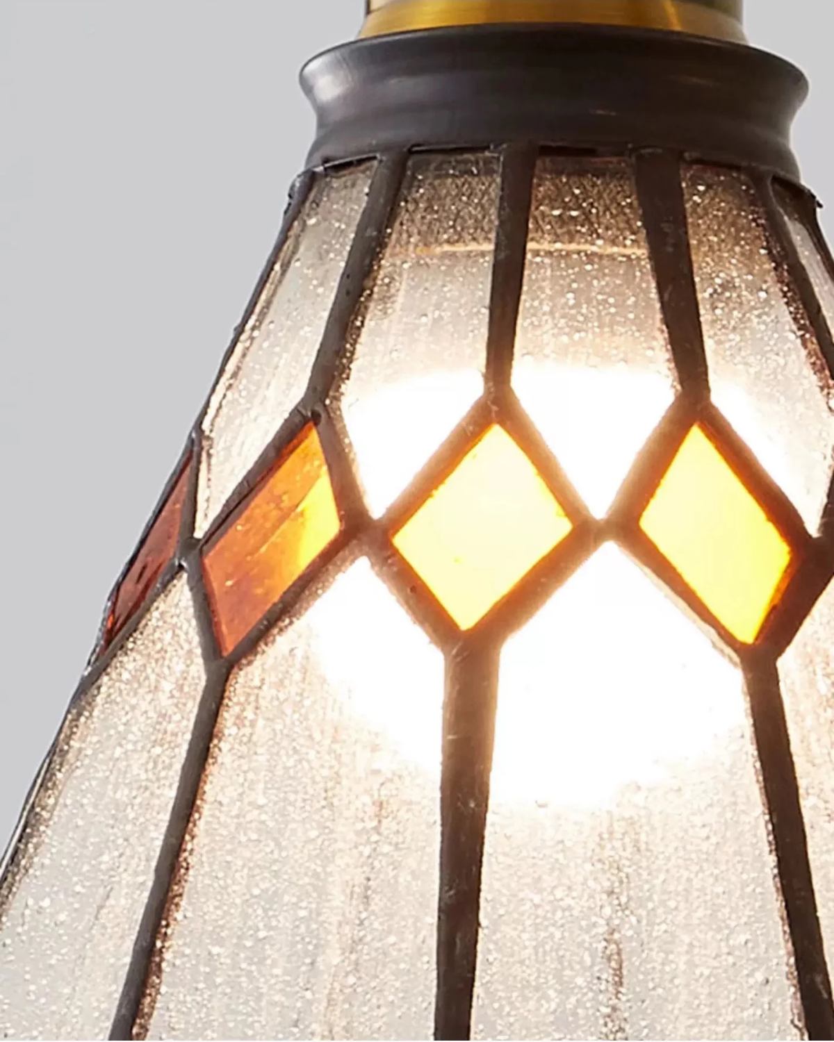 L'Illusion Dorée – Elegancka szklana lampa wisząca