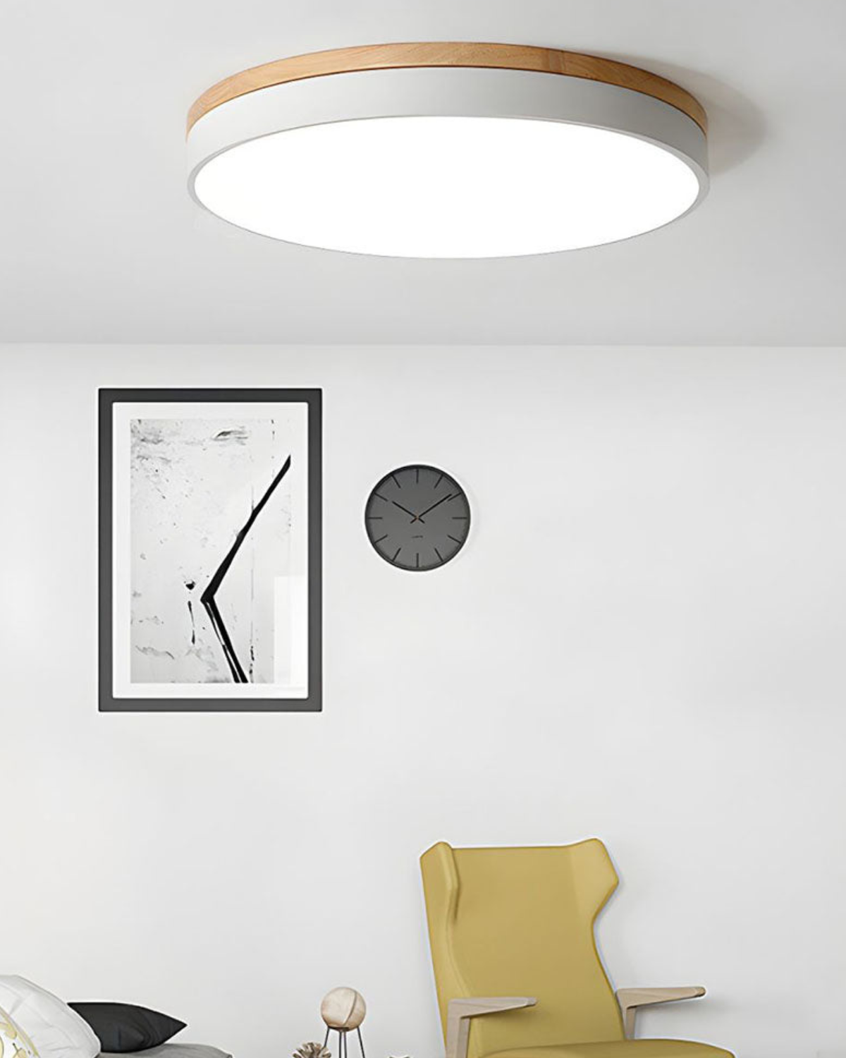 L'Horizon Naturel – Nowoczesna lampa sufitowa z drewnianym akcentem