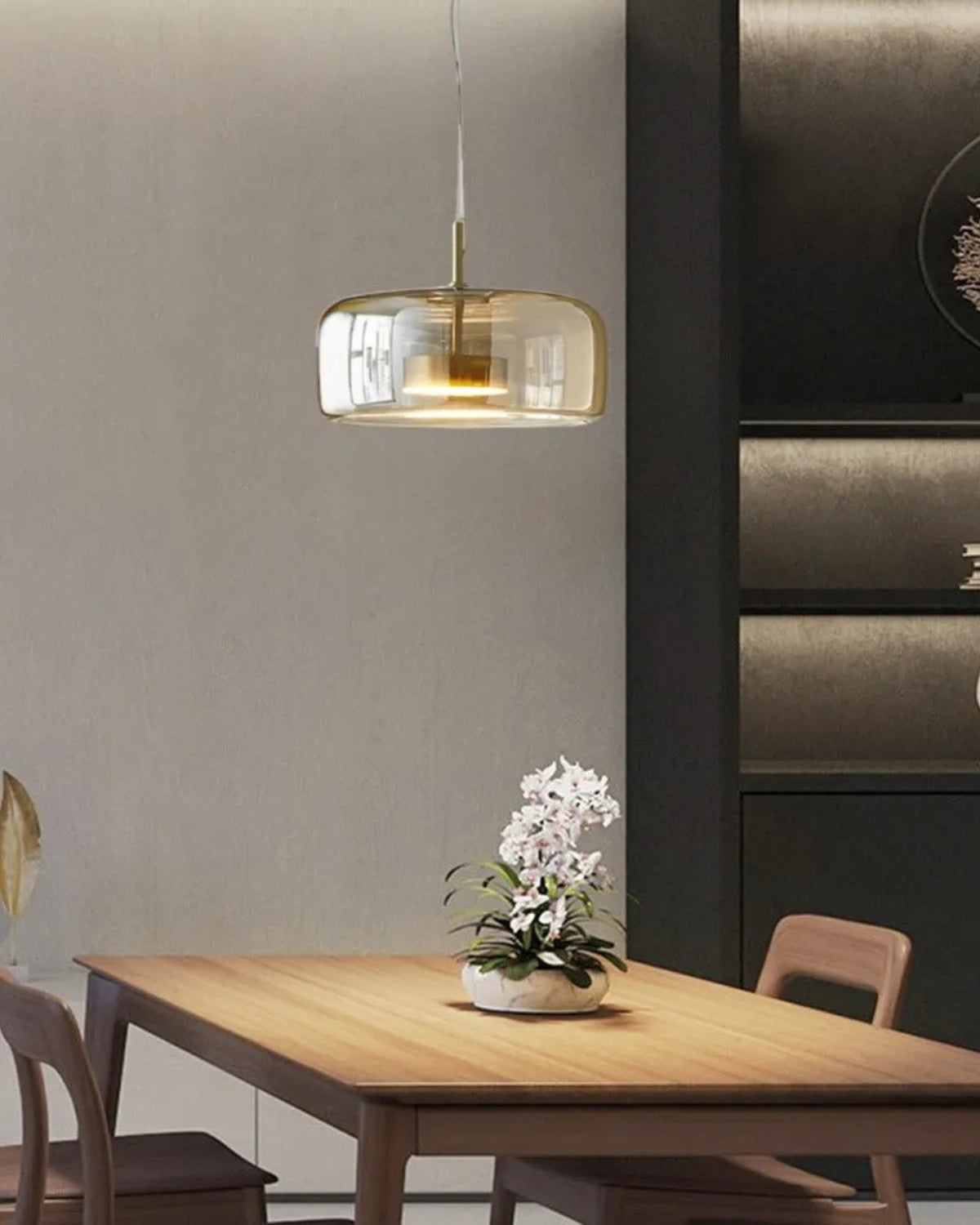 L’Ombre Cristalline – Elegancka szklana lampa wisząca