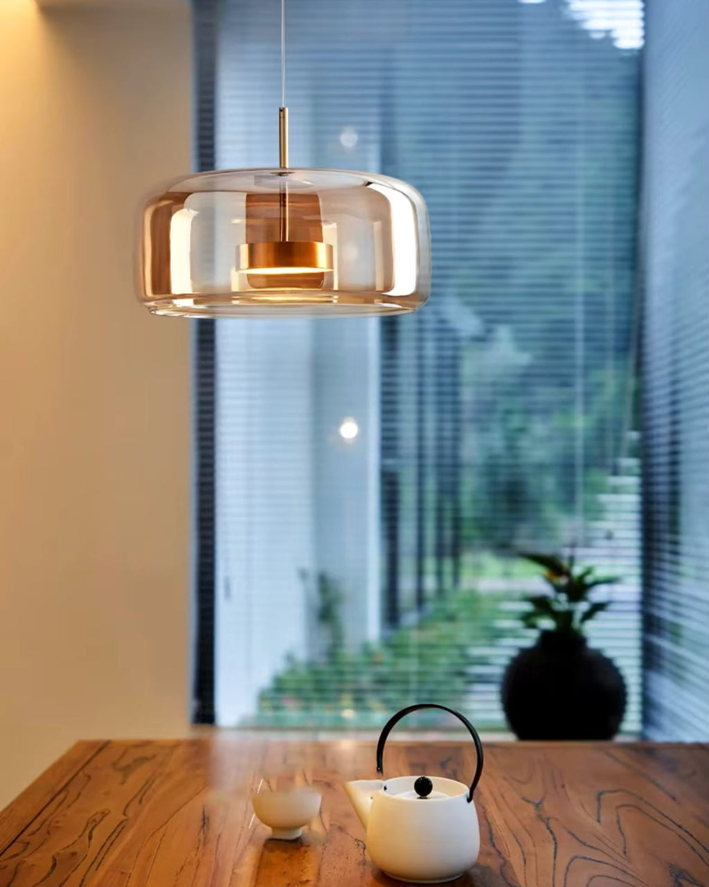 L’Ombre Cristalline – Elegancka szklana lampa wisząca