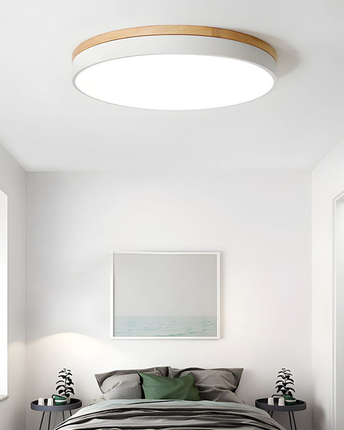 L'Horizon Naturel – Nowoczesna lampa sufitowa z drewnianym akcentem