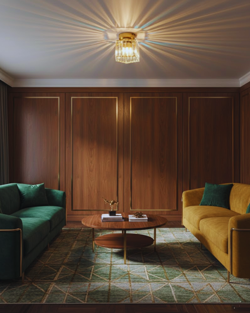 La Prismatique – Elegancka lampa sufitowa ze szkła