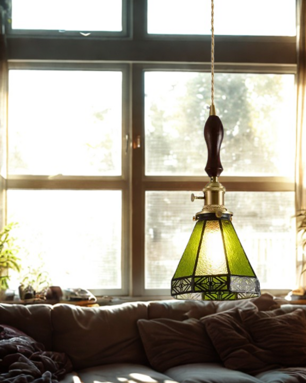 L'Illusion Dorée – Elegancka szklana lampa wisząca