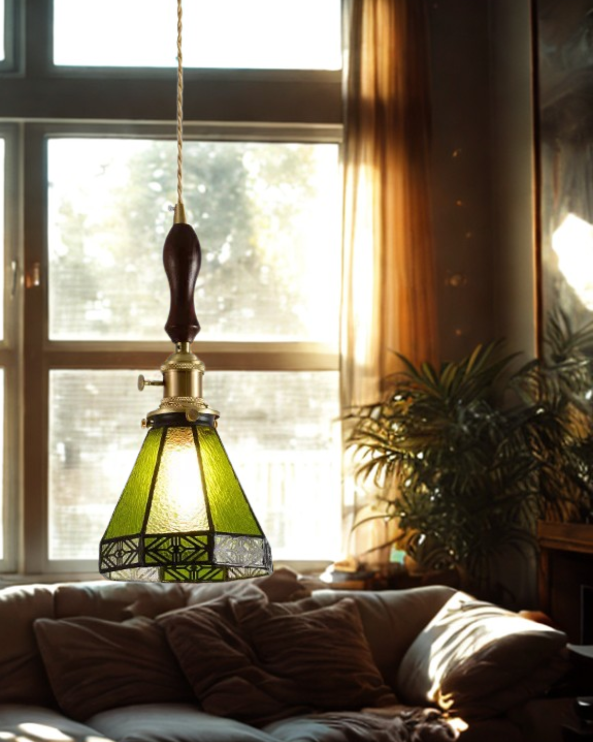 L'Illusion Dorée – Elegancka szklana lampa wisząca