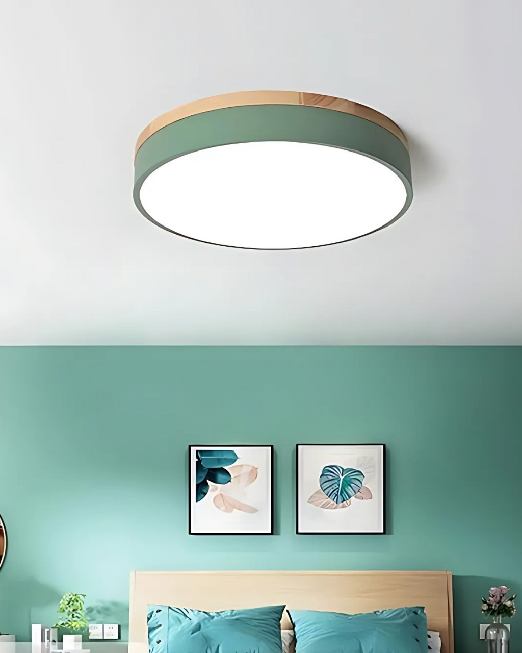 L'Horizon Naturel – Nowoczesna lampa sufitowa z drewnianym akcentem