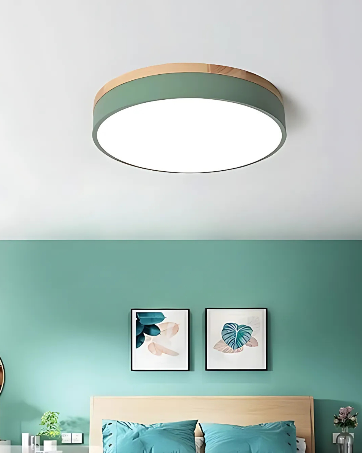 L'Horizon Naturel – Nowoczesna lampa sufitowa z drewnianym akcentem