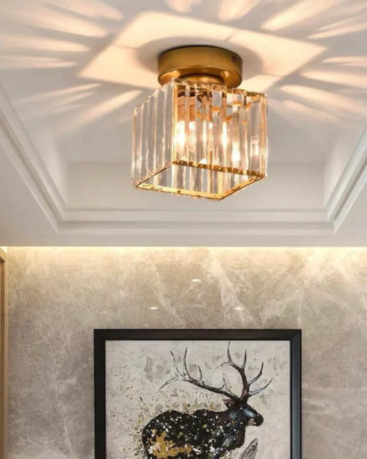La Prismatique – Elegancka lampa sufitowa ze szkła