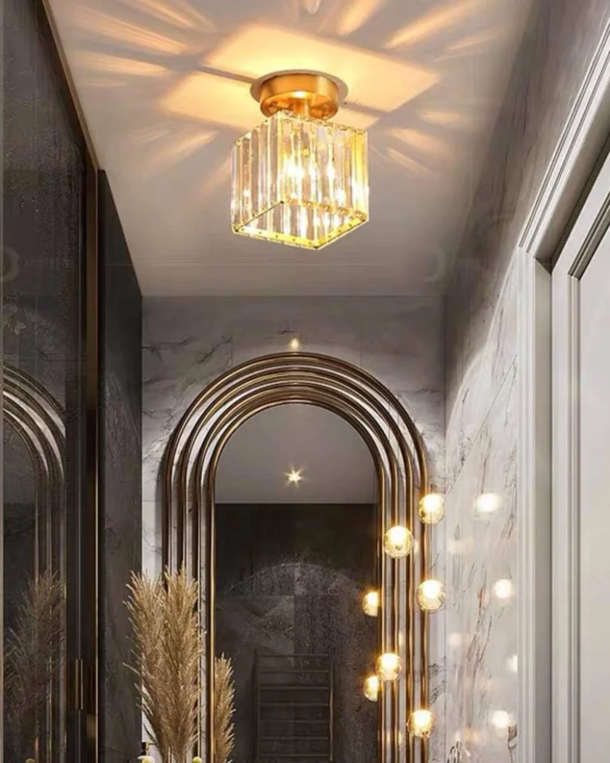 La Prismatique – Elegancka lampa sufitowa ze szkła