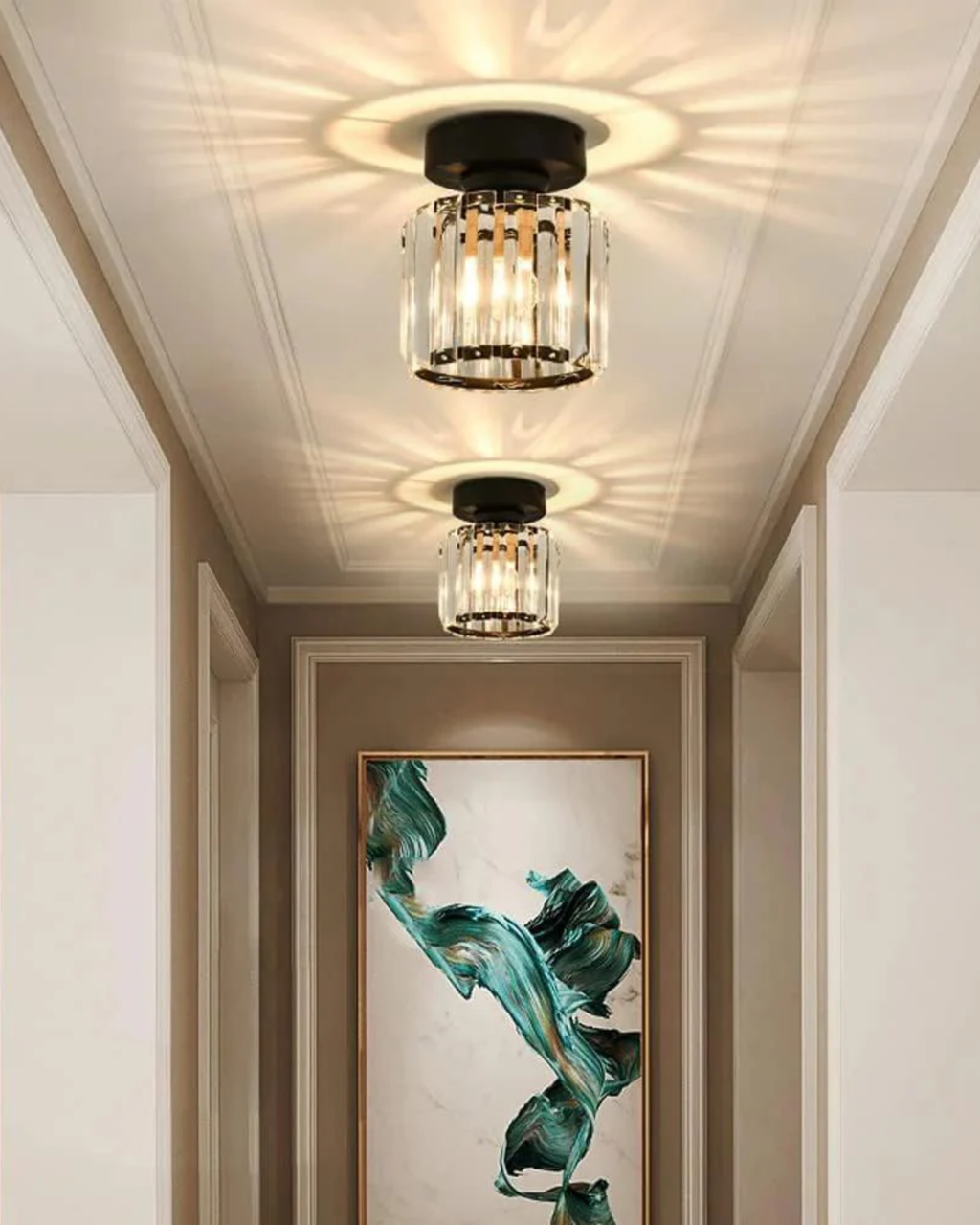 La Prismatique – Elegancka lampa sufitowa ze szkła