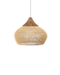 L’Orbe Céleste – Elegancka lampa wisząca z rattanu