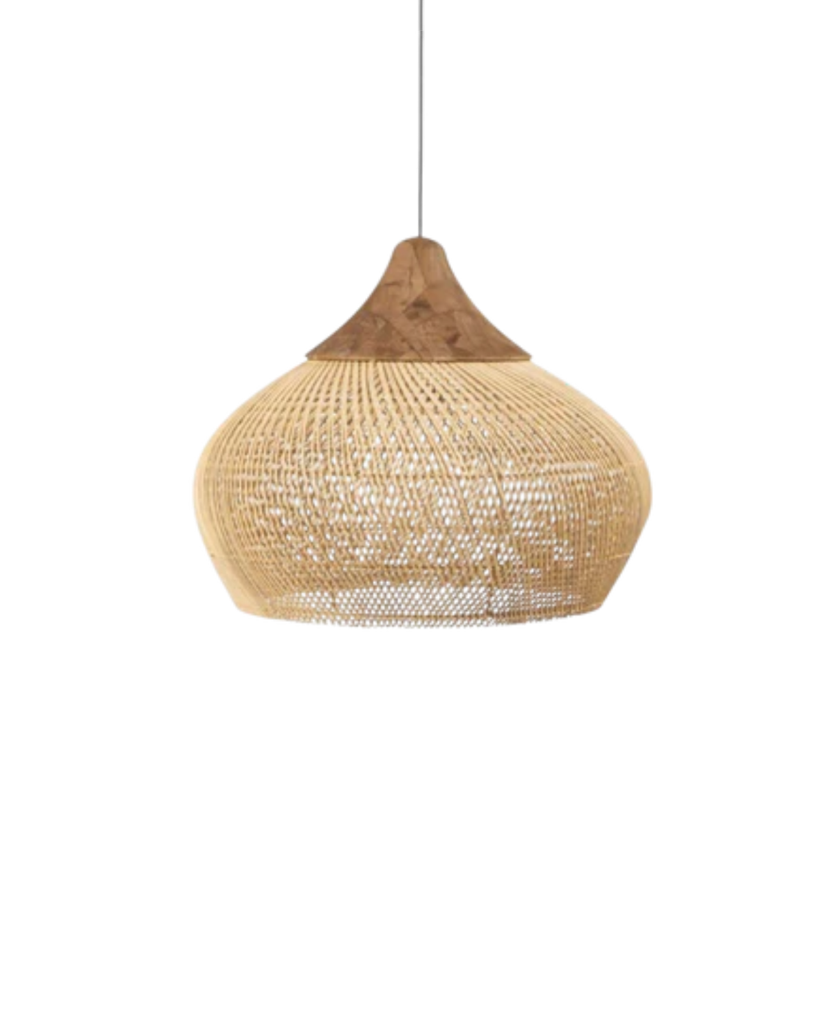 L’Orbe Céleste – Elegancka lampa wisząca z rattanu