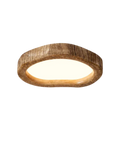 Le Halo Bois – Rustykalna lampa sufitowa z drewna