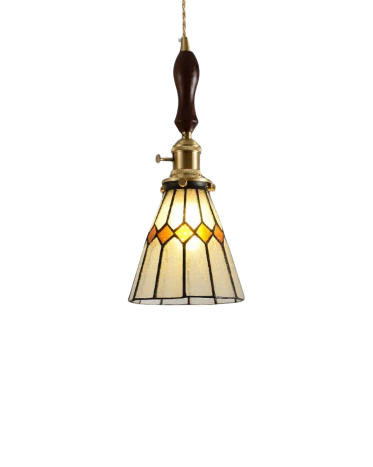 L'Illusion Dorée – Elegancka szklana lampa wisząca